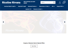 Tablet Screenshot of nicotinenirvana.com